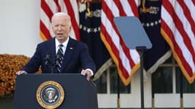 Joe Biden lors de son discours du 7 novembre 2024 à la Maison Blanche
