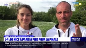 Coupe de France: deux supporters de l'OGC Nice en route pour le Stade de France à pied  