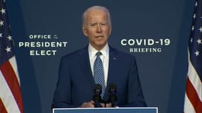 Joe Biden en conférence de presse ce lundi.