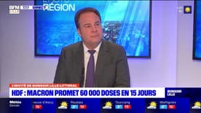 Hauts-de-France: Macron promet 60.000 doses, "Il fallait une réponse sanitaire forte" juge le maire de Valenciennes