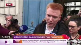 Le discret retour d'Adrien Quatennens ne passe pas inaperçu