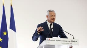 Le ministre de l'Economie Bruno Le Maire, le 29 octobre 2020 à Paris 