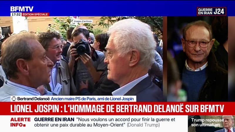 "Il avait une manière de faire de la politique qui était très respectable": l'hommage de Bertrand Delanoë, ami de Lionel Jospin sur BFMTV