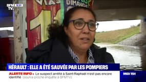 "L'eau m'a emportée." Cette conductrice a été sauvée des inondations par les pompiers à Béziers