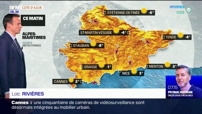 Météo Côte d’Azur: plein soleil ce mercredi, 12°C à Nice