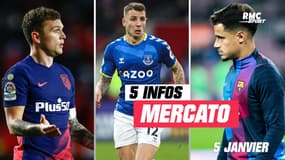 Trippier, Digne Coutinho... Les 5 infos mercato du 5 janvier à la mi-journée  