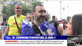 "On est très excités": ces spectateurs se tiennent prêts juste avant le début de la cérémonie d'ouverture des JO 