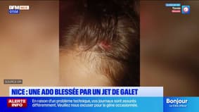 Nice : Louane, 17 ans, blessée à la tête par un jet de galet, raconte son agression