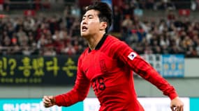 Kang-in Lee avec la Corée du Sud, le 13 octobre 2023
