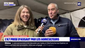Colère des agriculteurs: "tenir jusqu'au bout" pour les agriculteurs sur l'A7