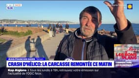 Côte d'Azur: la carcasse de l'hélicoptère crashé a été remontée