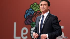Manuel Valls lors de son discours devant le congrès des socialistes, à Poitiers, samedi.