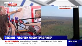 Marc Vermeulin (SDIS Gironde): "Les feux ne sont pas fixés [...] Il y a encore des parties actives"