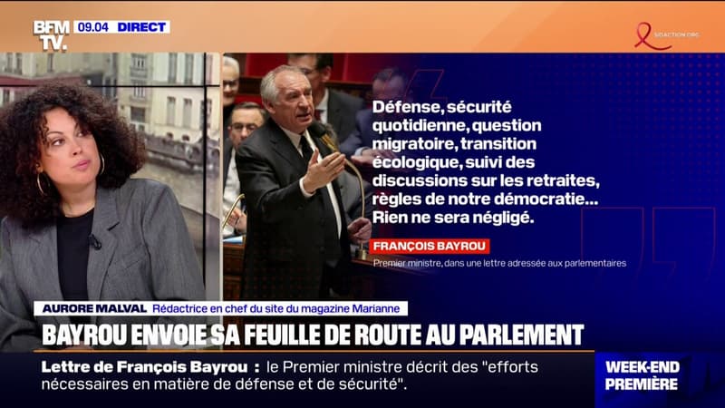 Défense, sécurité, éducation...François Bayrou envoie sa feuille de route au Parlement et assure que 