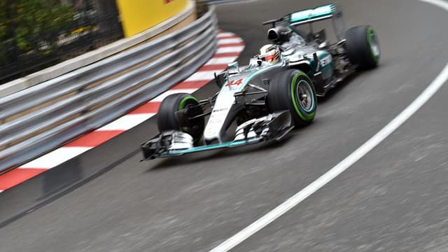 Lewis Hamilton, lors d'une séance d'essais