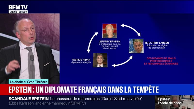 LE CHOIX D'YVES THRÉARD - Qui est Fabrice Aidan, mis en cause dans l'affaire Epstein ?