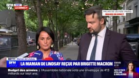 Lindsay: "J'ai été entendue, soutenue, je pense qu'elle va nous aider", réagit la mère après avoir été reçue par Brigitte Macron