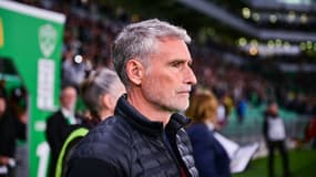 Olivier Dall'Oglio sur le banc de Saint-Etienne en octobre 2024.