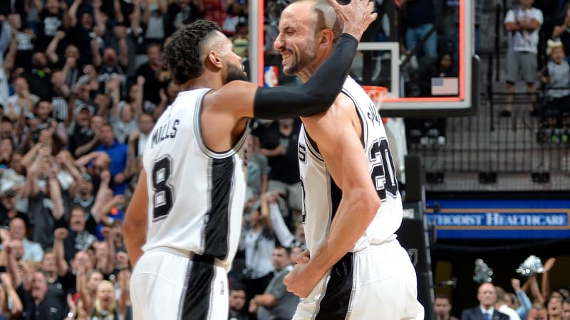 Patty Mills et Manu Ginobili