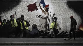 La fresque de Pascal Boyart, dan le XIXe à Paris.