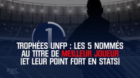 Trophées UNFP : Les cinq nommés au titre de meilleur joueur (et leur point fort en stats)