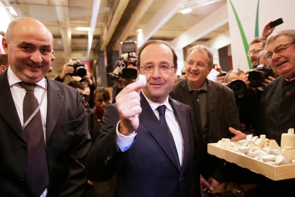 François Hollande au salon de l'agriculture le 23 février 2013 