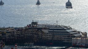 Le Costa Concordia, le 14 juillet 2014.