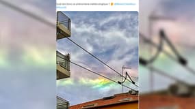 Ce mardi 25 juillet 2023, à Nice, des nuages iridescents ont été observés.