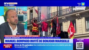 Mouvement de grève du 18 septembre. Manuel Bompard député LFI de Marseille est notre invité
