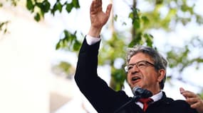 Le député et leader de La France Insoumise et de la NUPES Jean-Luc Mélenchon à Villeurbanne, dans le Rhône, le 4 juin 2022