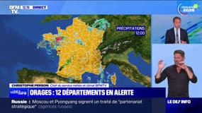 12 départements en vigilance orange pour orage