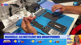 Marseille: ils recyclent des smartphones cassés