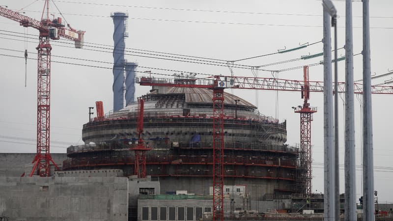 L'EPR de Flamanville en construction, le 6 novembre 2014.