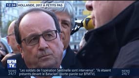 François Hollande, 2017 à petits pas