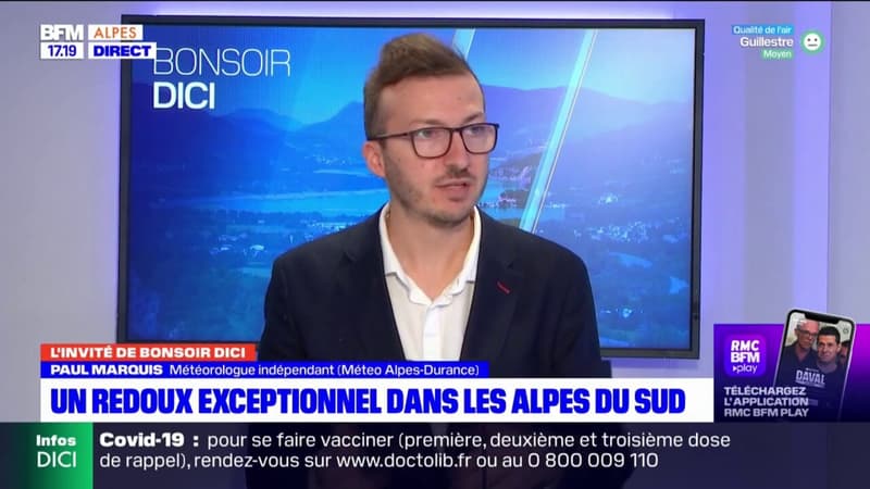 Alpes-du-Sud: des températures entre "4 à 6°C" au dessus des normales de saison selon Paul Marquis