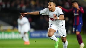 Kylian Mbappé lors de Barça-PSG le 16 avril 2024