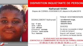 Un jeune ado de 11 ans a disparu depuis jeudi à Corbeil-Essonnes.
