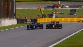 Hamilton et Verstappen, à Sao Paulo le 14 novembre 2021