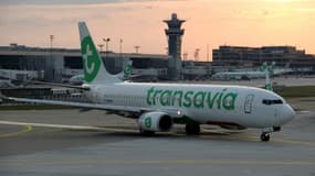 Un avion de la compagnie Transavia avant son décollage de l'aéroport d'Orly, le 26 juin 2020