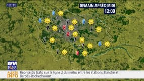 Météo Paris-Ile de France du dimanche 4 décembre 2016: Temps ensoleillé mais froid