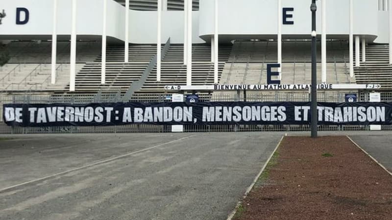 Bordeaux: les Ultras répondent à Tavernost par une banderole cinglante