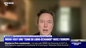 Elon Musk souhaite une "zone de libre-échange" entre l'Europe et l'Amérique du Nord