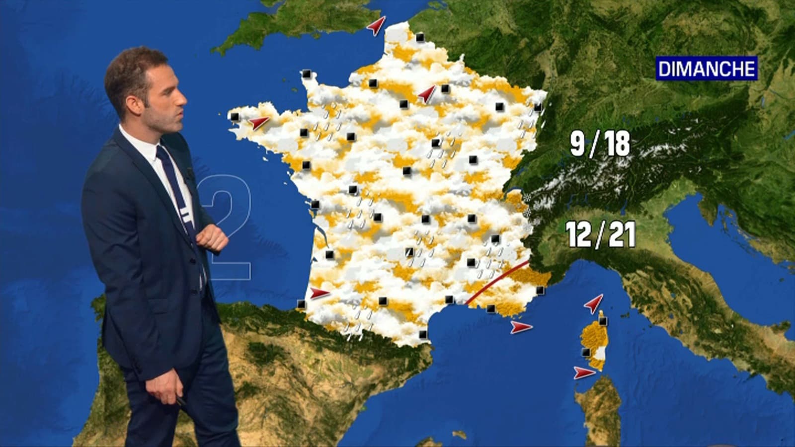 Les prévisions météo pour la journée du dimanche 16 mai 2021 avec Marc Hay. Les prévisions météo pour la journée du dimanche 16 mai 2021 avec Marc Hay.