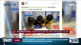 Dictée sur Tweeter: "Les enfants savent qu'on envoie aucun tweet sans l'avoir montré à l'enseignant"