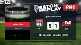 Ol-EAG (5-1): le Goal Replay avec le son RMC Sport