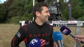 "Les 5 derniers kilomètres, j'ai pris un plaisir de fou." Les premiers mots de Franky Zapata après sa traversée de la Manche en Flyboard