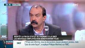 Philippe Martinez sur RMC: "Il faut une réforme de la SNCF, mais pas celle-là"