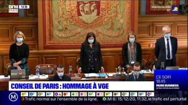 Conseil de Paris: les élus rendent hommage à Valéry Giscard d'Estaing 