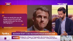 Macron écrit à ses militants pour remobiliser 