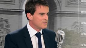 Le Premier ministre, Manuel Valls, sur le plateau de BFMTV le 9 décembre 2015